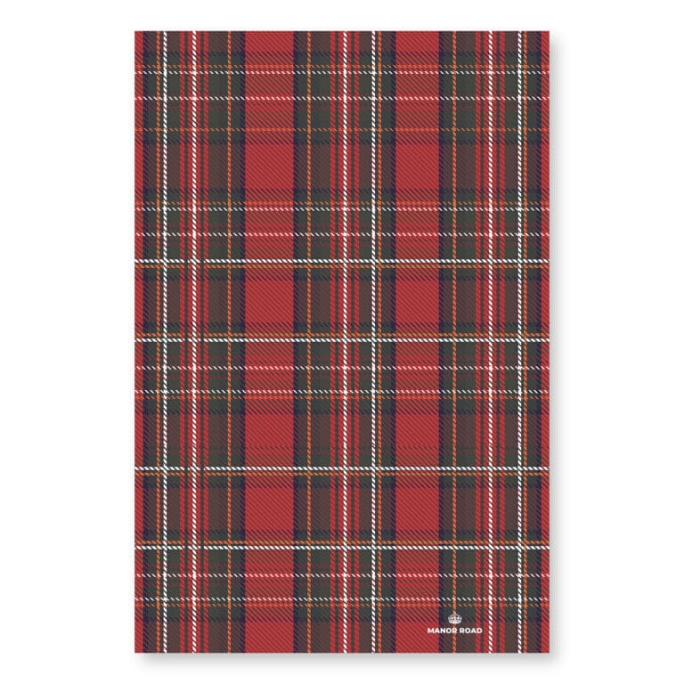 Microfiber Tea Towel – Red Tartan