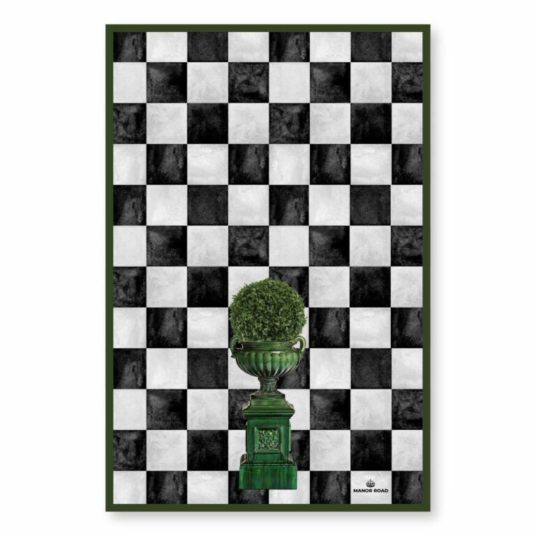 Microfiber Tea Towel – Courtyard Green