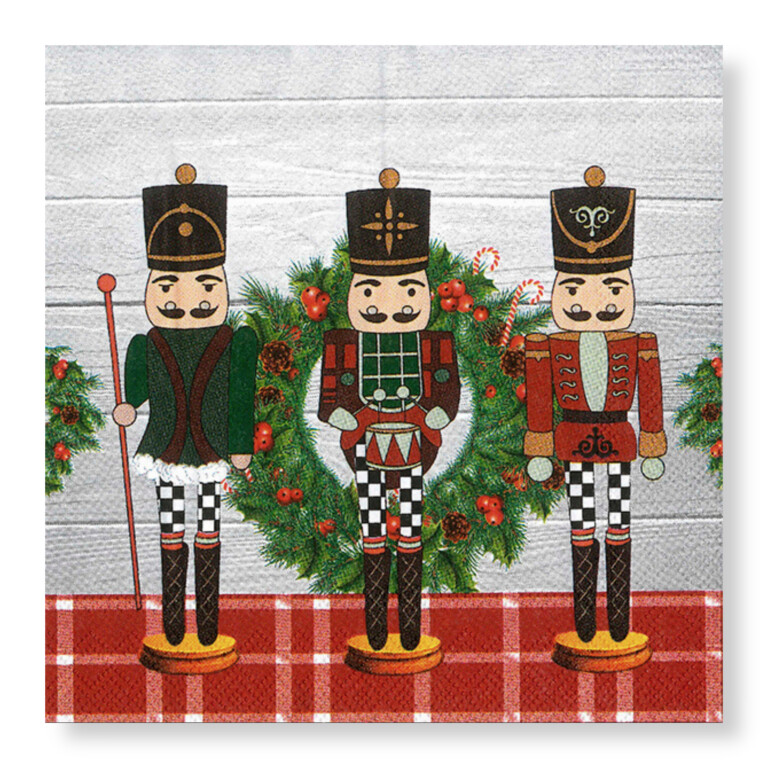 The Three Nutcrackers Napkins – Cocktail