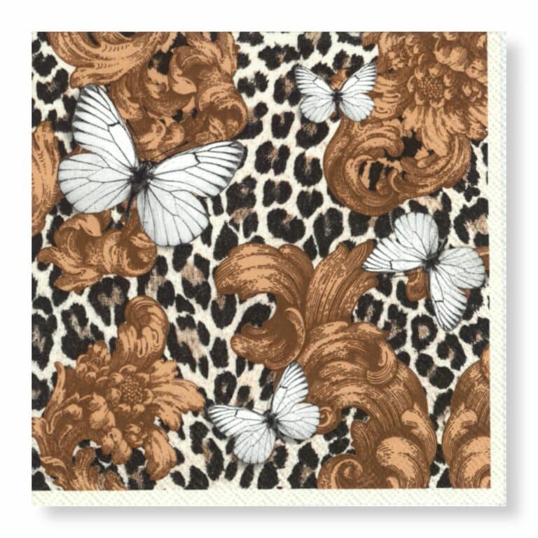 Baroque Leopard Napkins – Cocktail