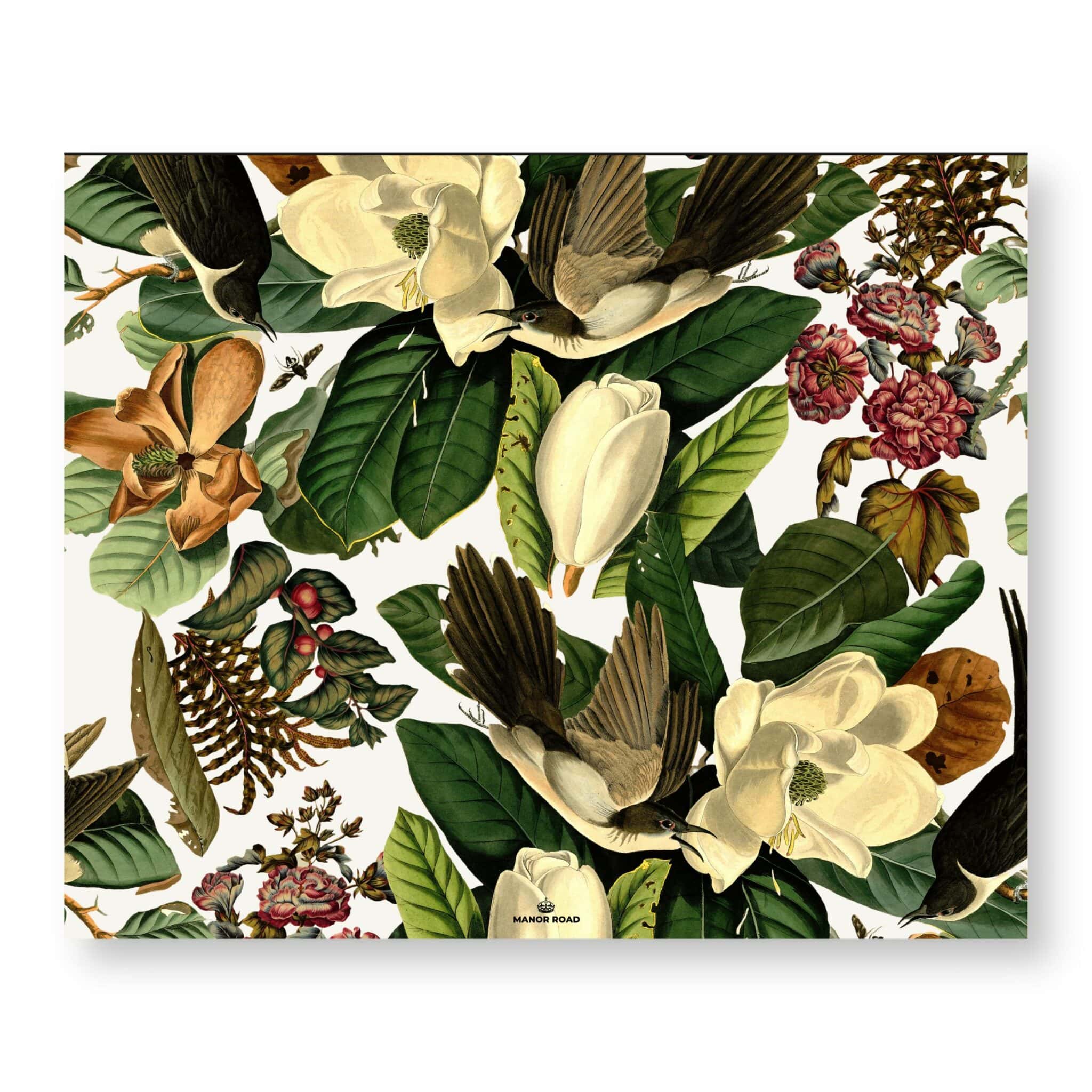 Magnolia Blooms Paper Placemat Pad Manor Road